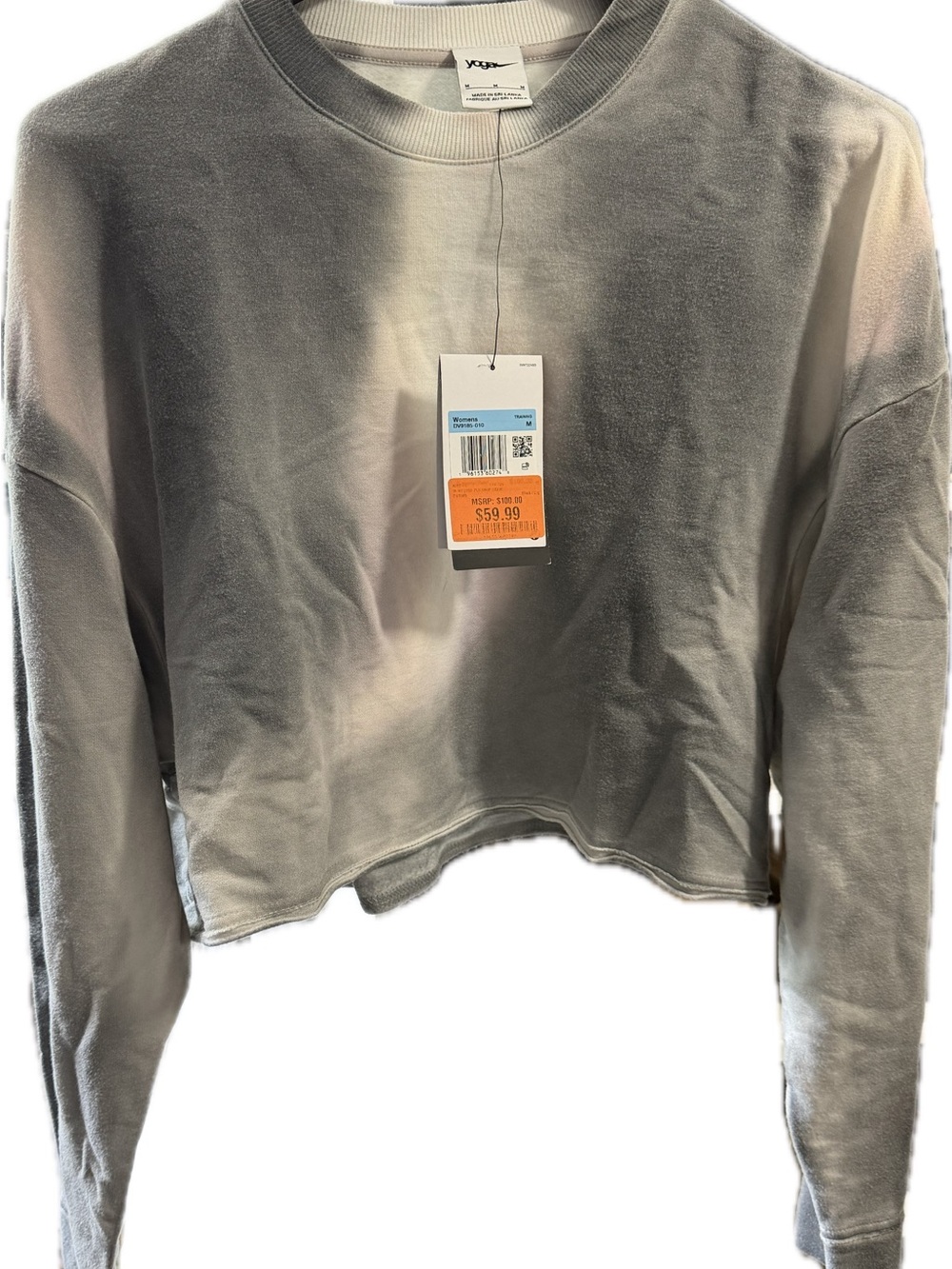 Nike Women’s Cropped Crewneck Sweatshirt - Gray